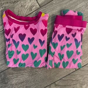 Little Sleepies Pink Ombré Heart Pajama Set